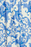 A printed woven midi dress - ID22381-A: IVORY BLUE / Contemporary / S