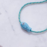 Sailor String Good Luck Fish Bracelet Trending : Pink Fish/Sherbet String
