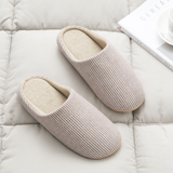 Unisex Quiet Slippers – Lightweight for Home & Travel: Tan / L (8.5-9.5 Men)