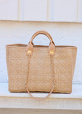 Melissa Tote Bag Natural Quilted LQ: Default