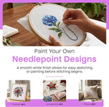 Blank Needlepoint Canvas Sheets Set of 6 13 Mesh Mono Canvas: 10" x 14" | Set of 6