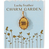 Charm Garden - Scalloped Initial Charm - Gold - M