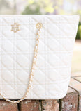 Quentin Quilted Tote IVORY: Default