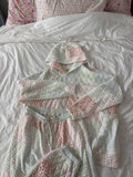 Quilted Pastel Joggers: Pastel / Small