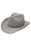 C.C Sequin Cowboy Hat: Pearl