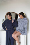 Billie Striped Loungewear Long Sleeve Top: Large / Long Sleeve Top