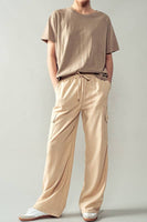 Woven Hemp Cargo Pants : TAUPE / S-2/M-2/L-2