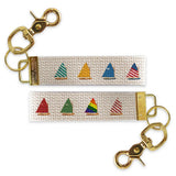 Cat Boats Keychain | Wooden Keychain | Nautical Gift