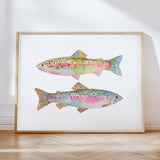 Rainbow Trout No. 1 & 2: Unframed / 5 x 7