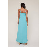 TEXTURED TIE-FRONT MAXI DRESS / WL25-11712: BLACK / M