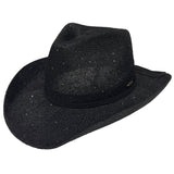 C.C Sequin Cowboy Hat: Beige