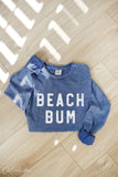 BEACH BUM Mineral Washed Long Sleeve Graphic  : CREAM / L
