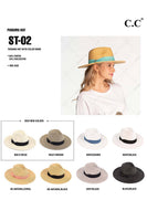 C.C Adjustable String Straw Hat: Multi Brown
