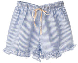 Skylar Ruffle Shorts: LEMON M-L