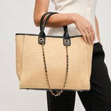 Jaxon Tote: Natural White