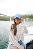 Coastal Cowgirl - Blue Corduroy Trucker Hat