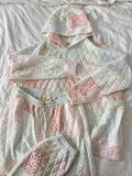 Quilted Pastel Hoodie: Pastel / Medium