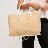 Jaxon Tote: Natural White