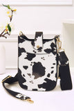 Mini PU Cellphone Cross Body Bag: White