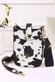 Mini PU Cellphone Cross Body Bag: Silver