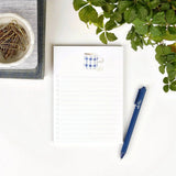 Everyday checklist notepad: Gingham mug