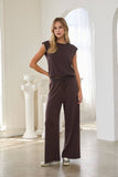 Soft Modal Sleeveless Muscle Top: Taupe / XS