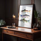 3 Trout No. 2: Unframed / 5 x 7