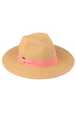C.C Adjustable String Straw Hat: White/Black