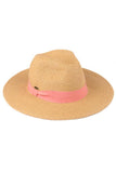 C.C Adjustable String Straw Hat: Gray/Black