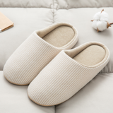 Unisex Quiet Slippers – Lightweight for Home & Travel: Tan / M ( 7.5-8 Women)