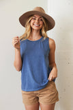 Basic Blank Mineral Graphic Tank Top: MINERAL BLACK / SMALL