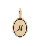 Charm Garden - Scalloped Initial Charm - Gold - H