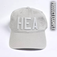 Monochrome Hats - Customizable: White Cotton