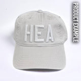 Monochrome Hats - Customizable: White Cotton