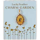 Charm Garden - Scalloped Initial Charm - Gold - R