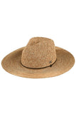 C.C Packable Pattern Panama Hat: Beige