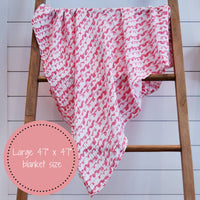 On Wednesdays We Wear Pink  Baby Swaddle Blanket