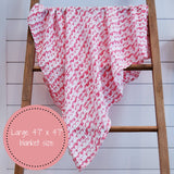 On Wednesdays We Wear Pink  Baby Swaddle Blanket