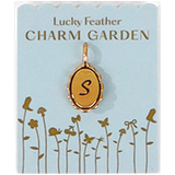 Charm Garden - Scalloped Initial Charm - Gold - S