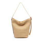 Jessica - Straw Tote: Natural