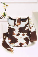 Mini PU Cellphone Cross Body Bag: White