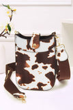 Mini PU Cellphone Cross Body Bag: White