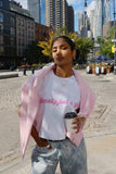 Literally Just A Girl Graphic T-Shirt: White / M