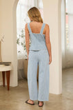 Washed denim barrel pants: Light Denim / S