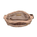 Fia - Quilted Puffer Crossbody: Natural