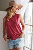 Basic Blank Mineral Graphic Tank Top: MINERAL BLACK / X-LARGE