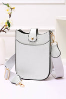 Mini PU Cellphone Cross Body Bag: White