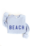 BEACH Graphic Sweatshirt: VINTAGE WHITE / M