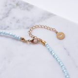 Good Luck Fish Bahama Wood Bead Necklace: White
