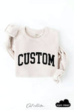 CUSTOM PUFF Print Graphic Sweatshirt: ATHLETIC HEATHER / M
